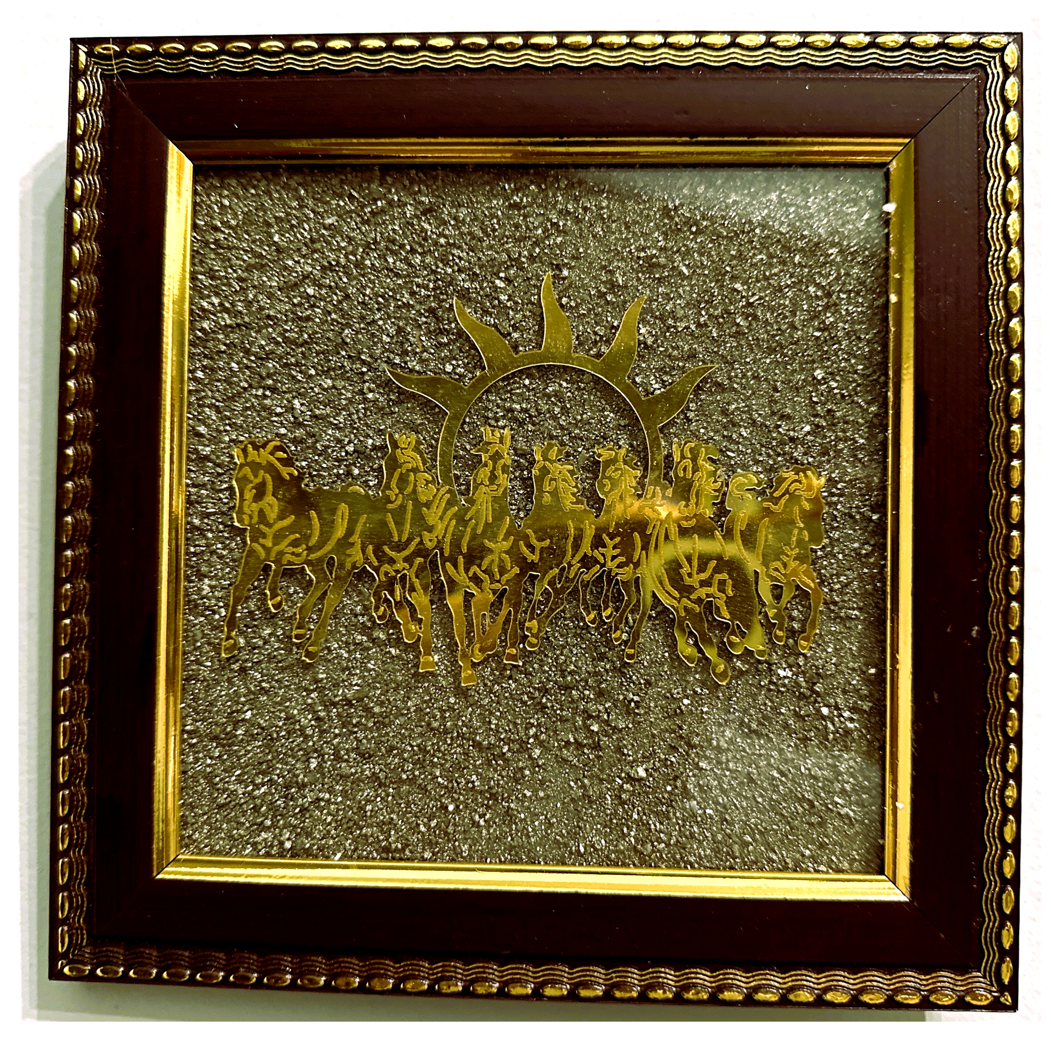 7 Horses Pyrite Frame - Design A